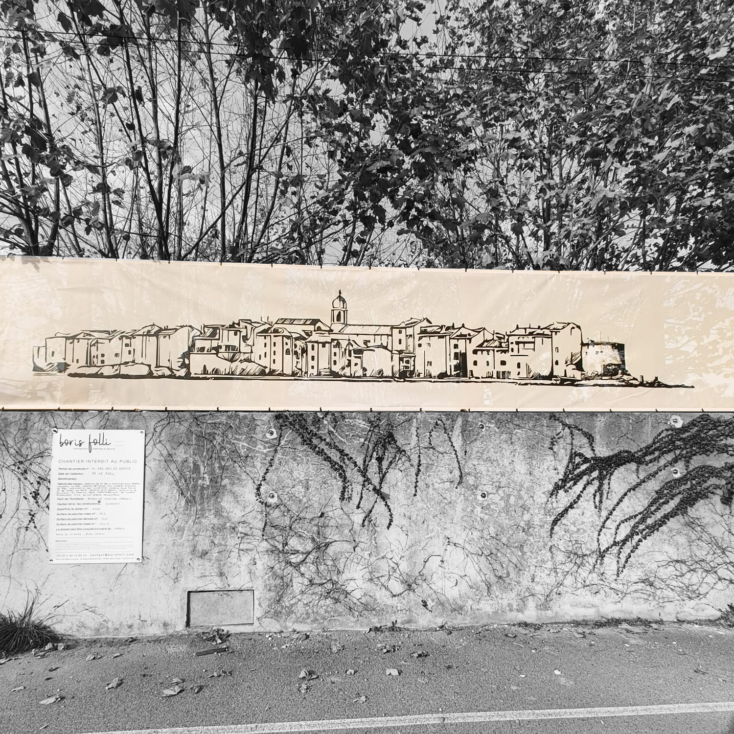 Boris Folli - Architecture des Caps - Bâche publicitaire