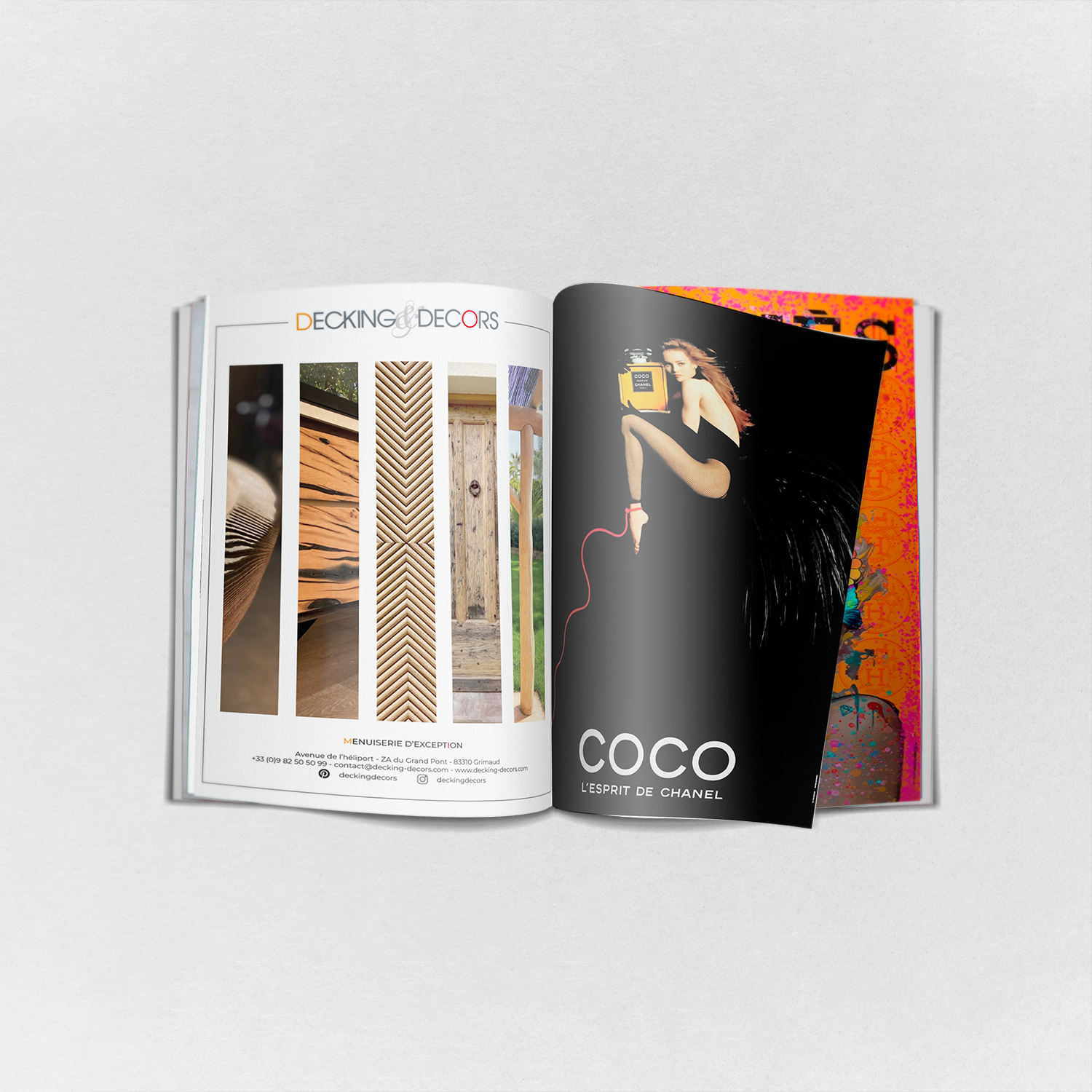 Réalisation communication - Publication magazine - Decking & Décors - Grimaud