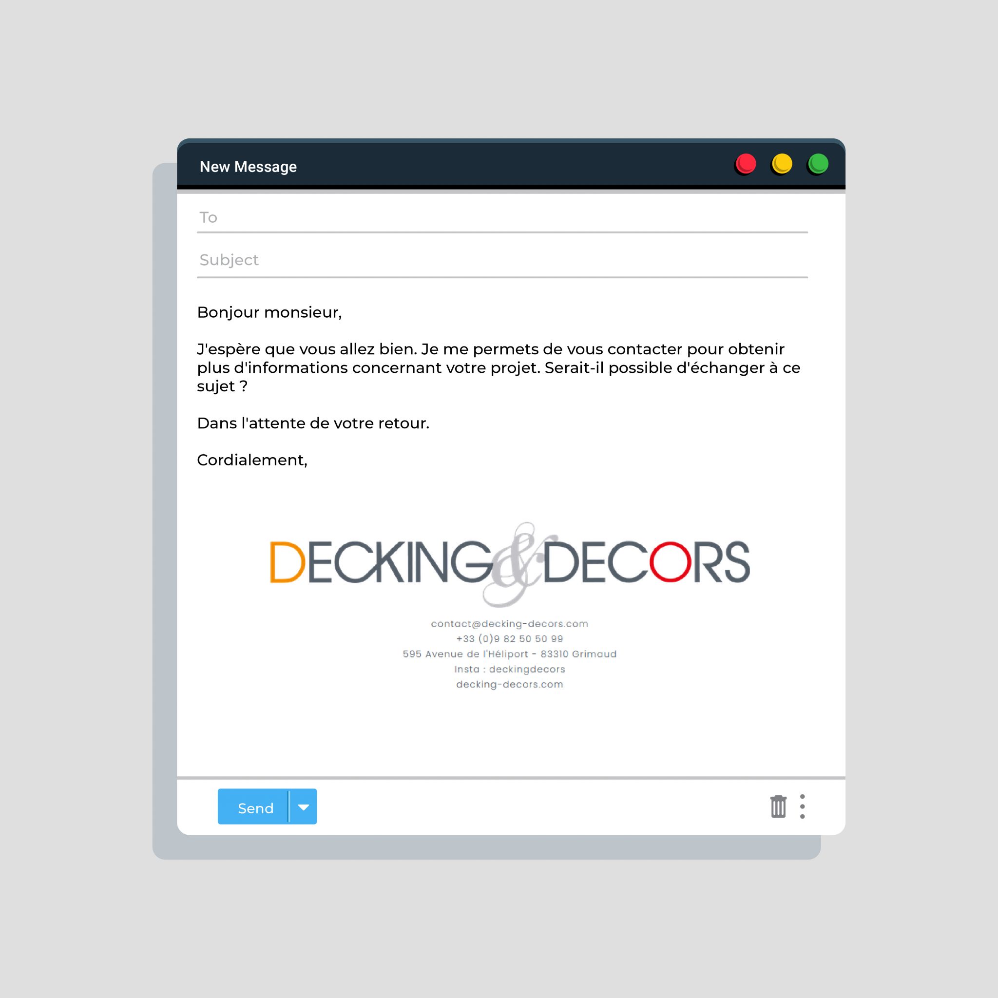 Signature mail pour Decking & Decors