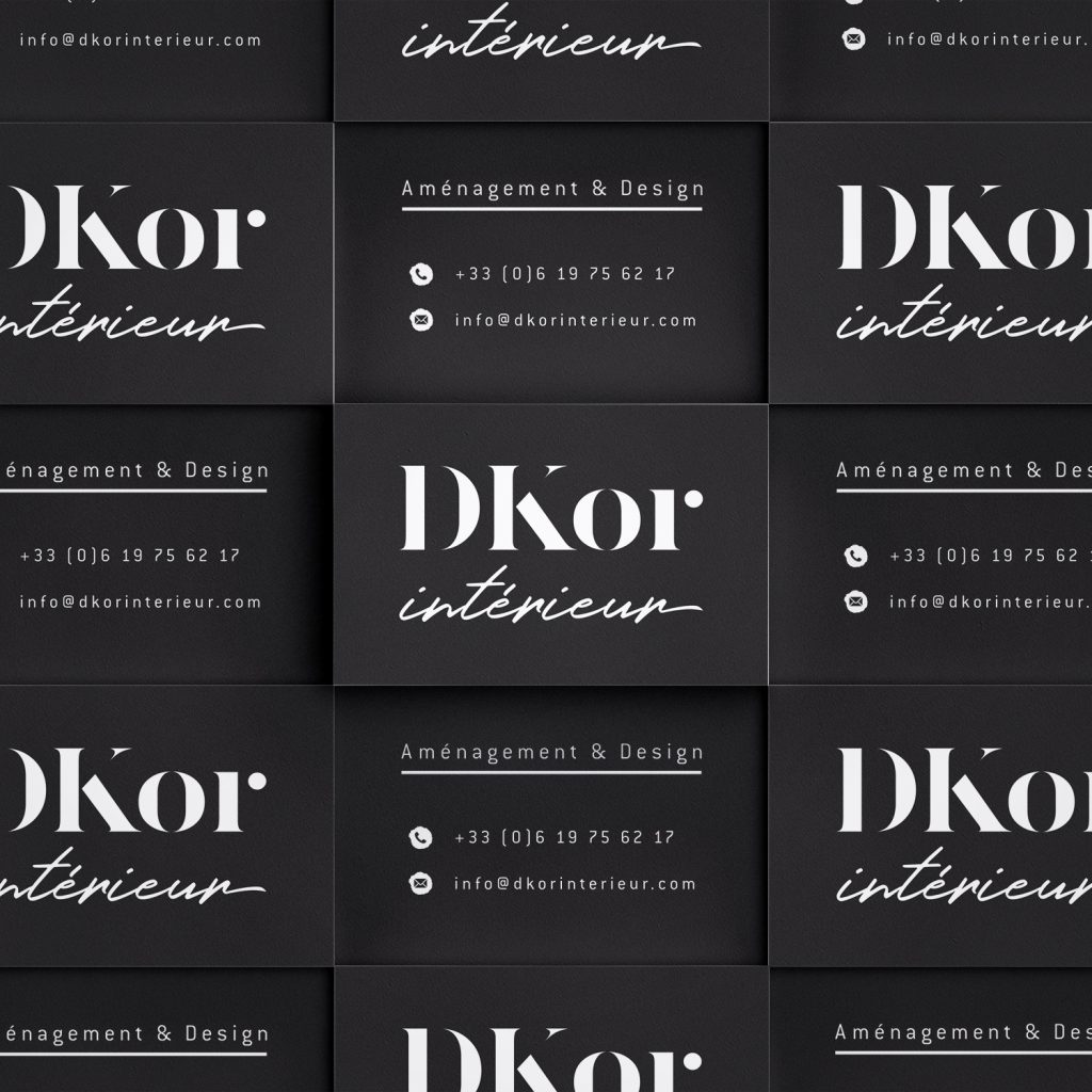 Cartes de visite pour Dkor Interieur