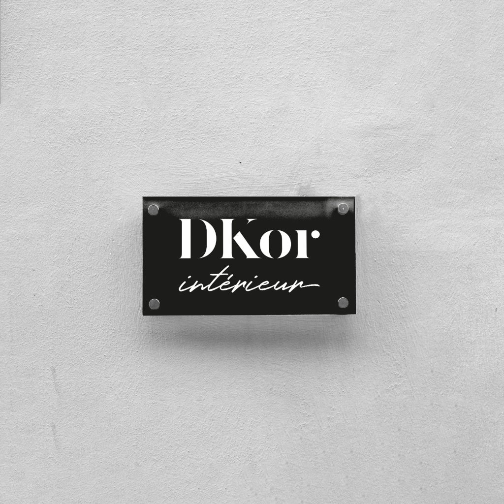 Enseigne plexiglas pour Dkor Interieur