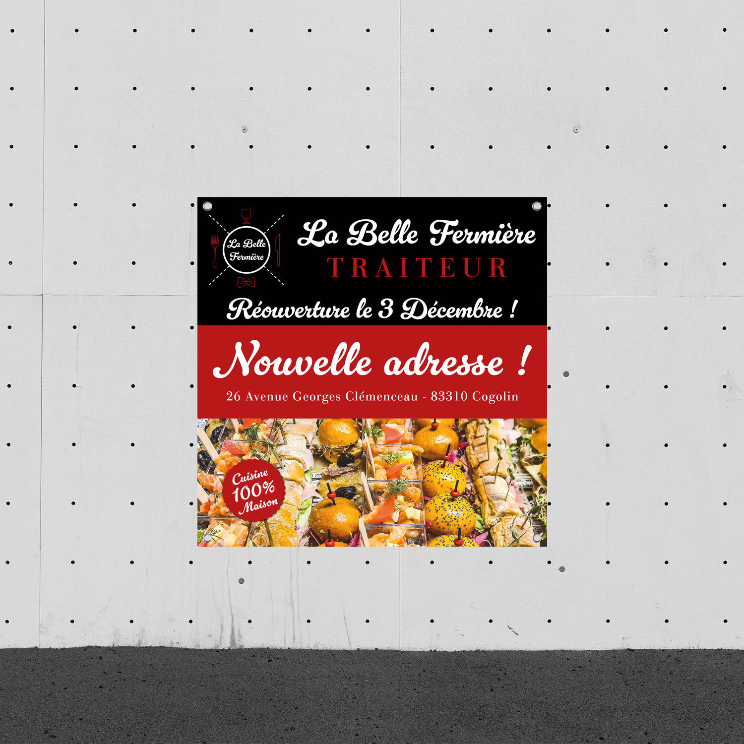 La Belle Fermière - Bâche publicitaire
