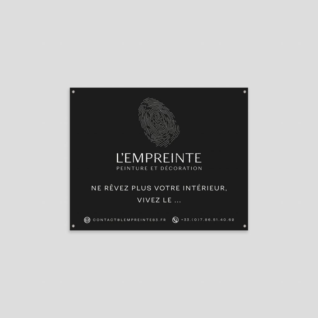 Panneaux de chantier pour L'Empreinte