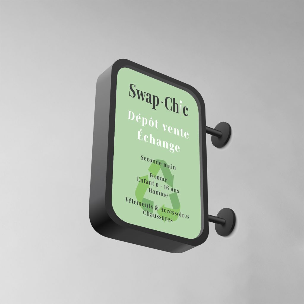 Enseigne lumineuse pour Swap-Chic