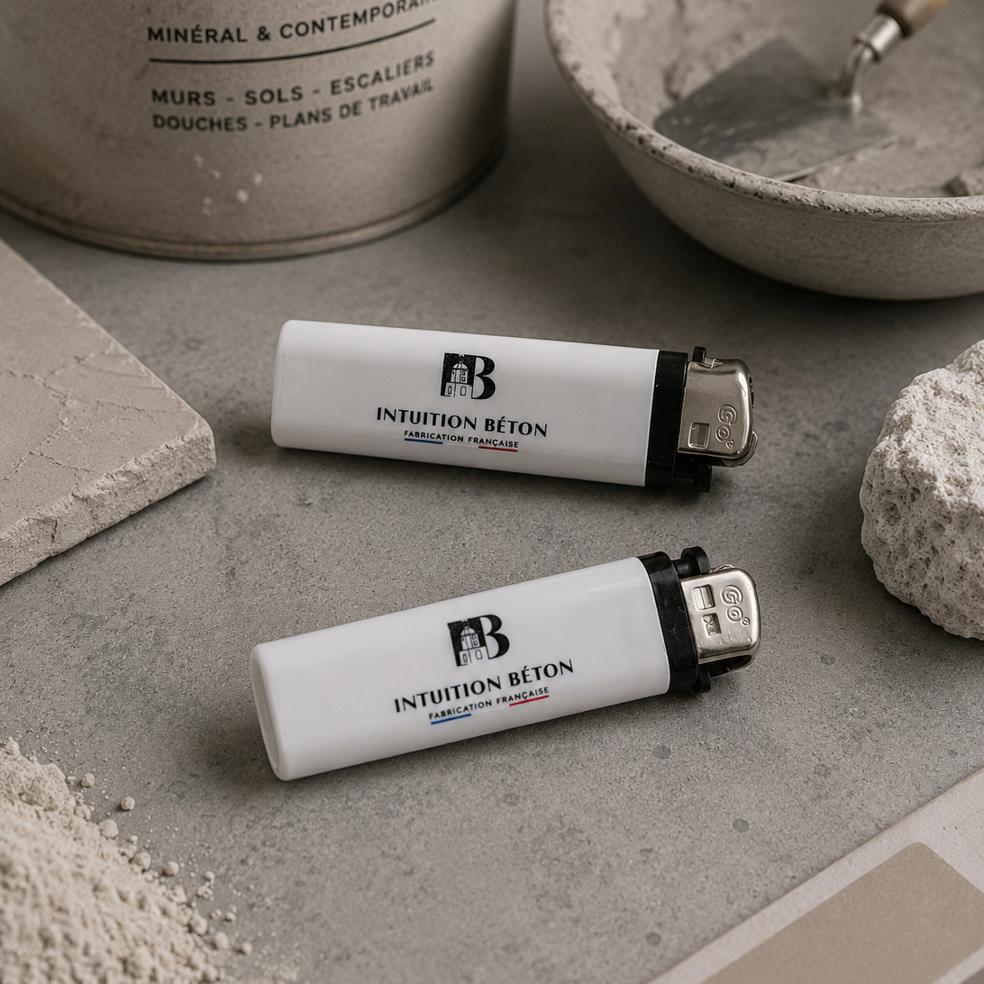 Briquet personnalisé pour Intuition Béton