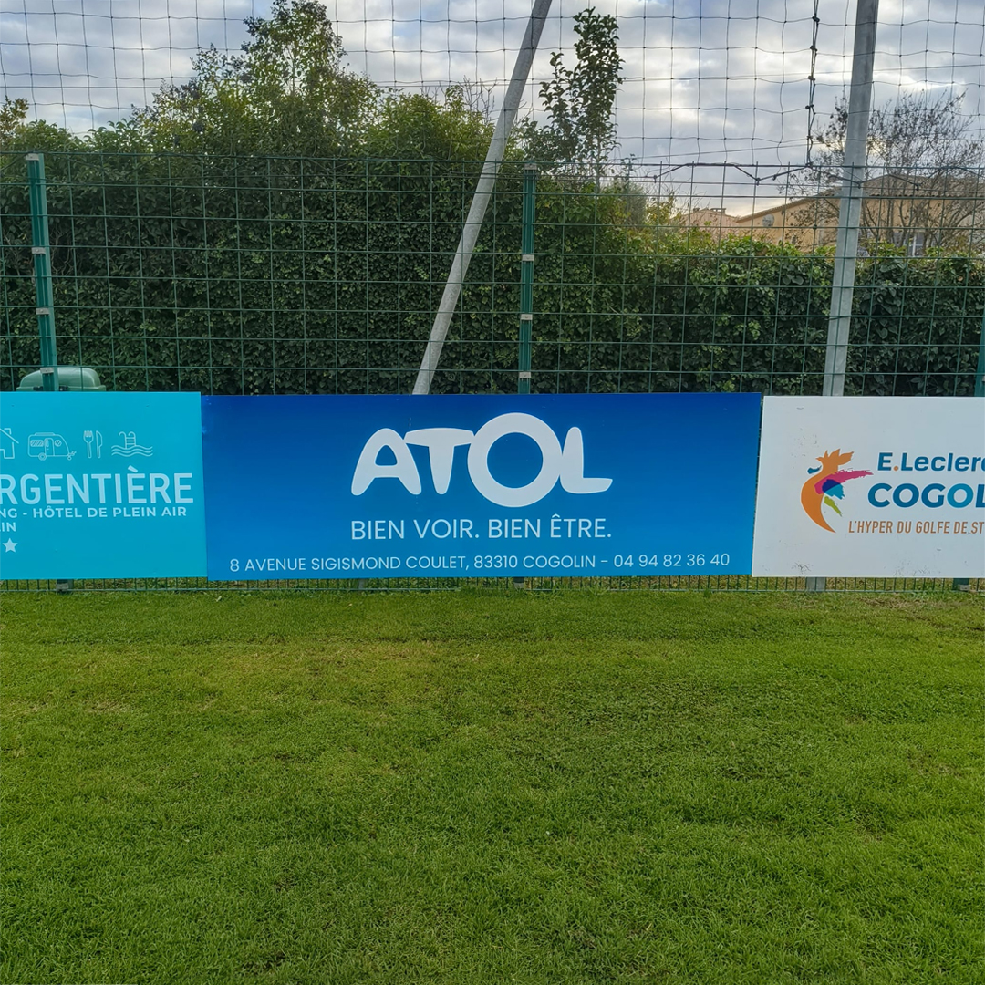 Sporting Club Cogolin - Panneau sponsoring - Atol