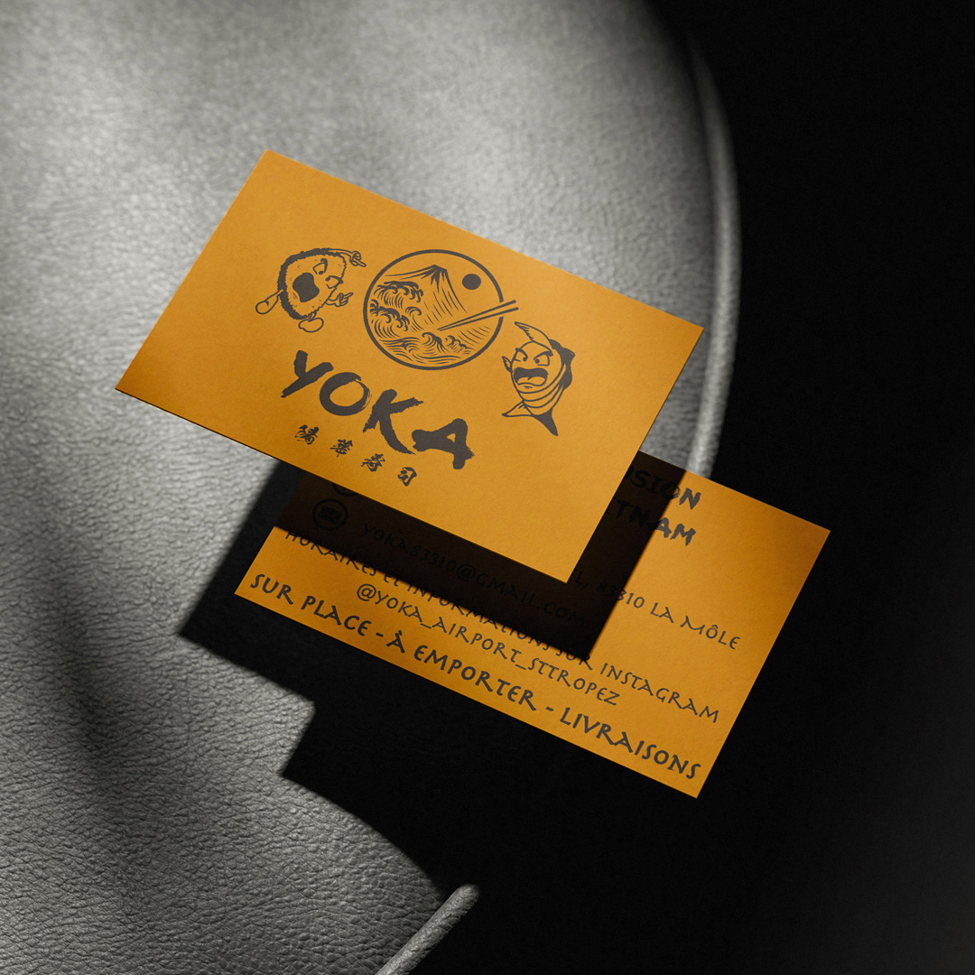 Cartes de visite - recto pour Yoka
