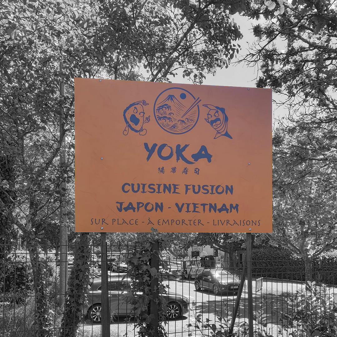 Enseigne dibon pour Yoka